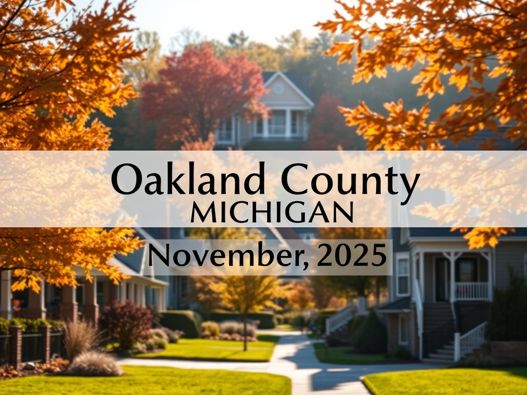 Oakland County Real Estate Market Update – November&nbsp;2025